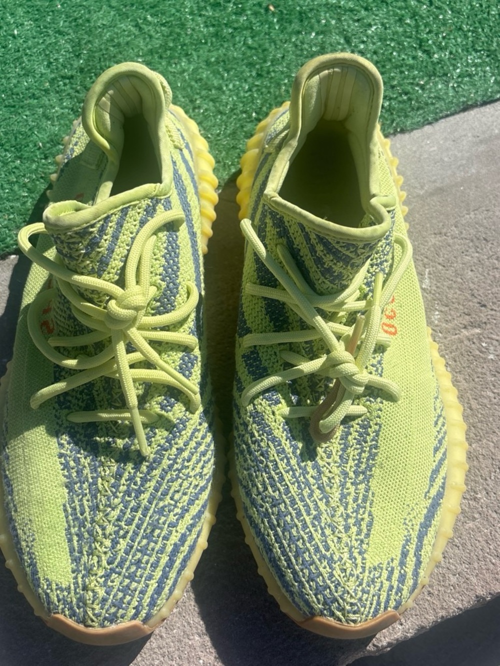 Yeezy Boost 350 V2 Semi-Frozen Yellow Sneakers